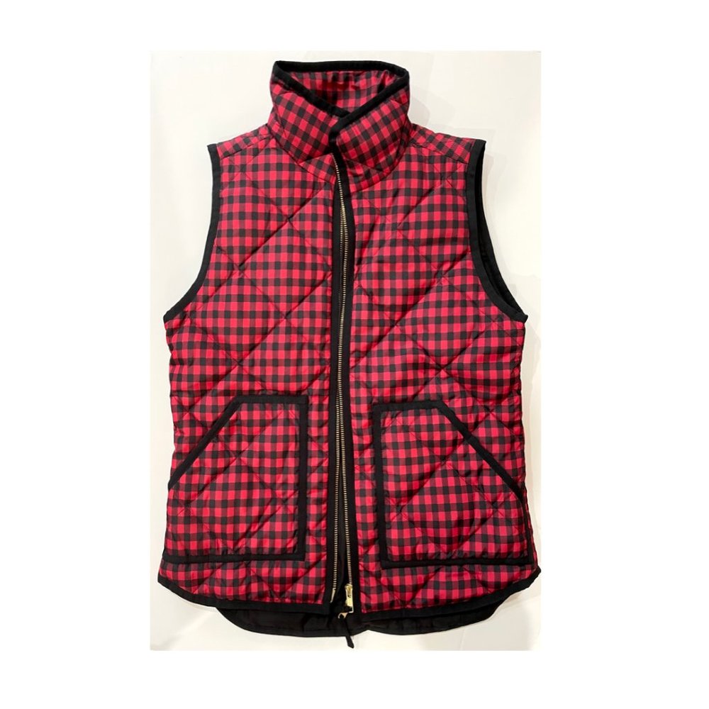 J.Crew Buffalo Check Vest